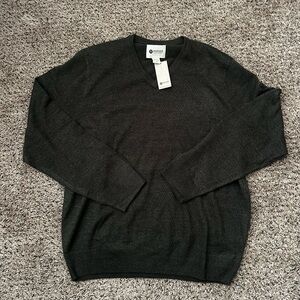 Haggar Men's Dark Green V-Neck Sweater